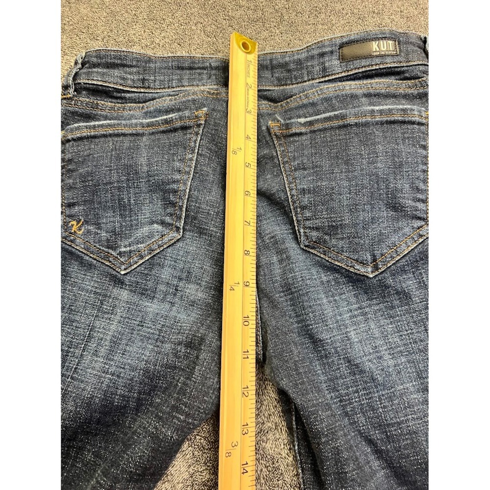 Kut from the Kloth Amy Crop Straight Leg Jeans Dark Wash Size 2 KP0216MA8 - Picture 12 of 12